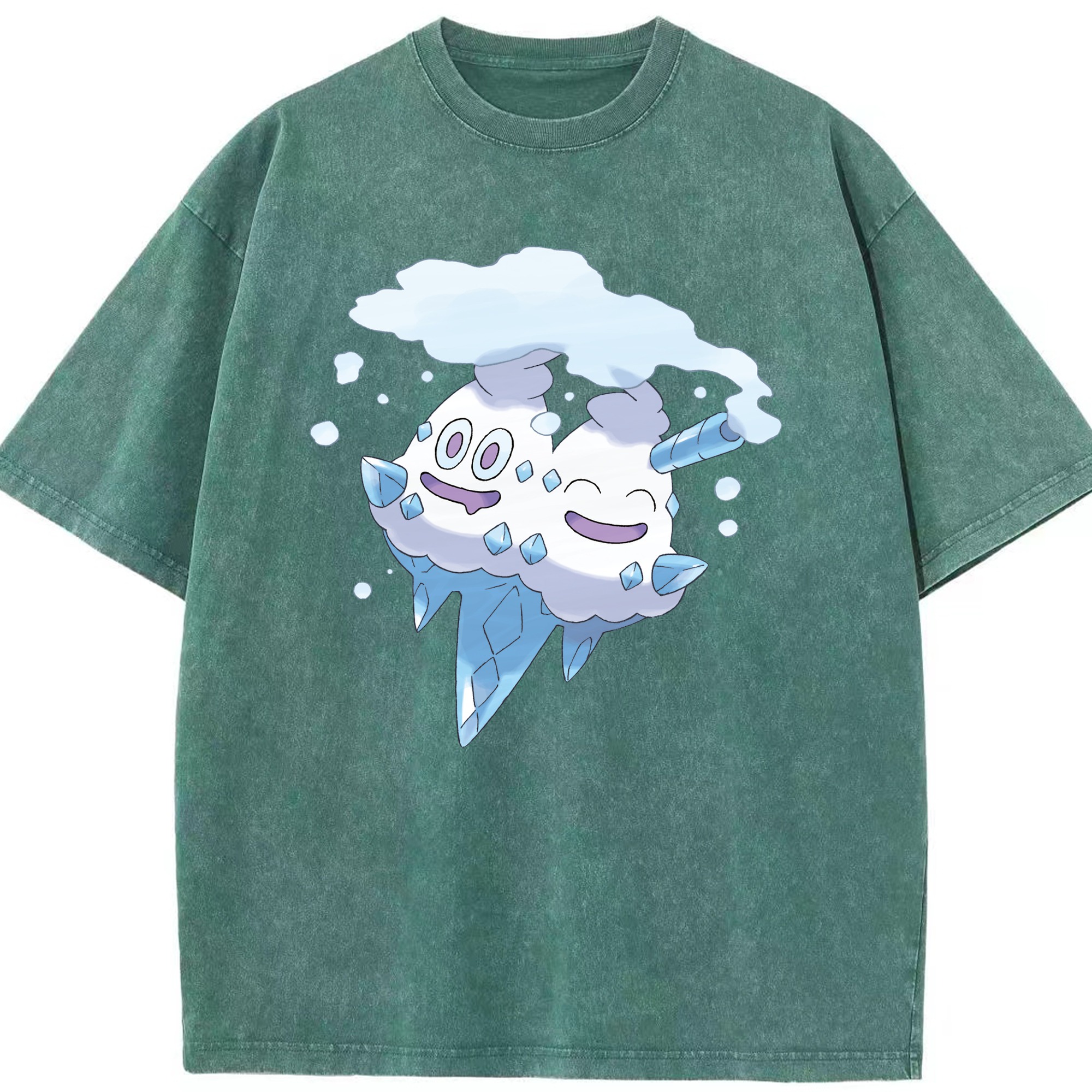 （画像用） ポケットモンスター Pokémon 綿100% ヴィンテージ風 半袖Tシャツ（フロントプリント）